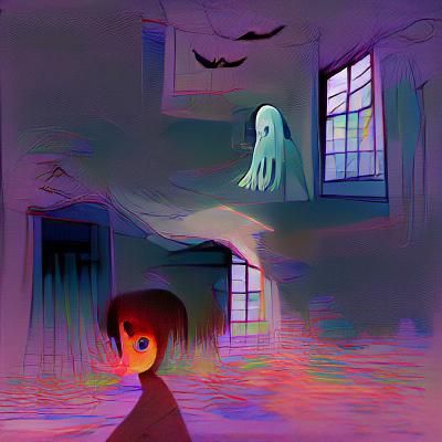 AI Generated Abstract Image from Single Word Prompt