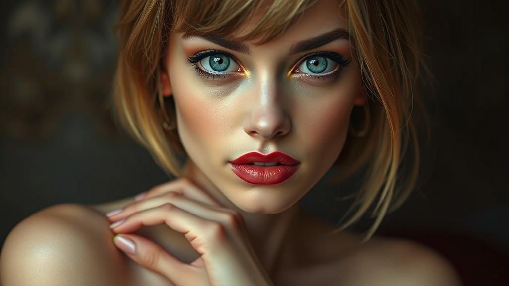 Captivating Woman in the Style of Impressionism