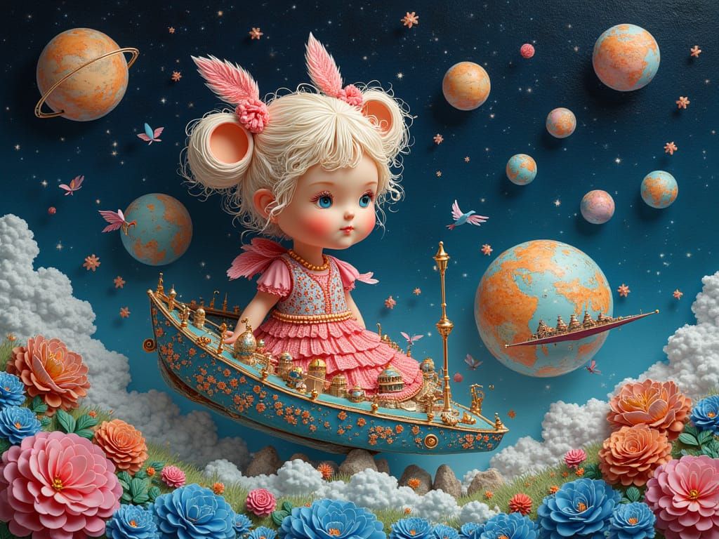 Loonyscape Spacebuns Hyaline Poetic Quilling Melodramatic Li...