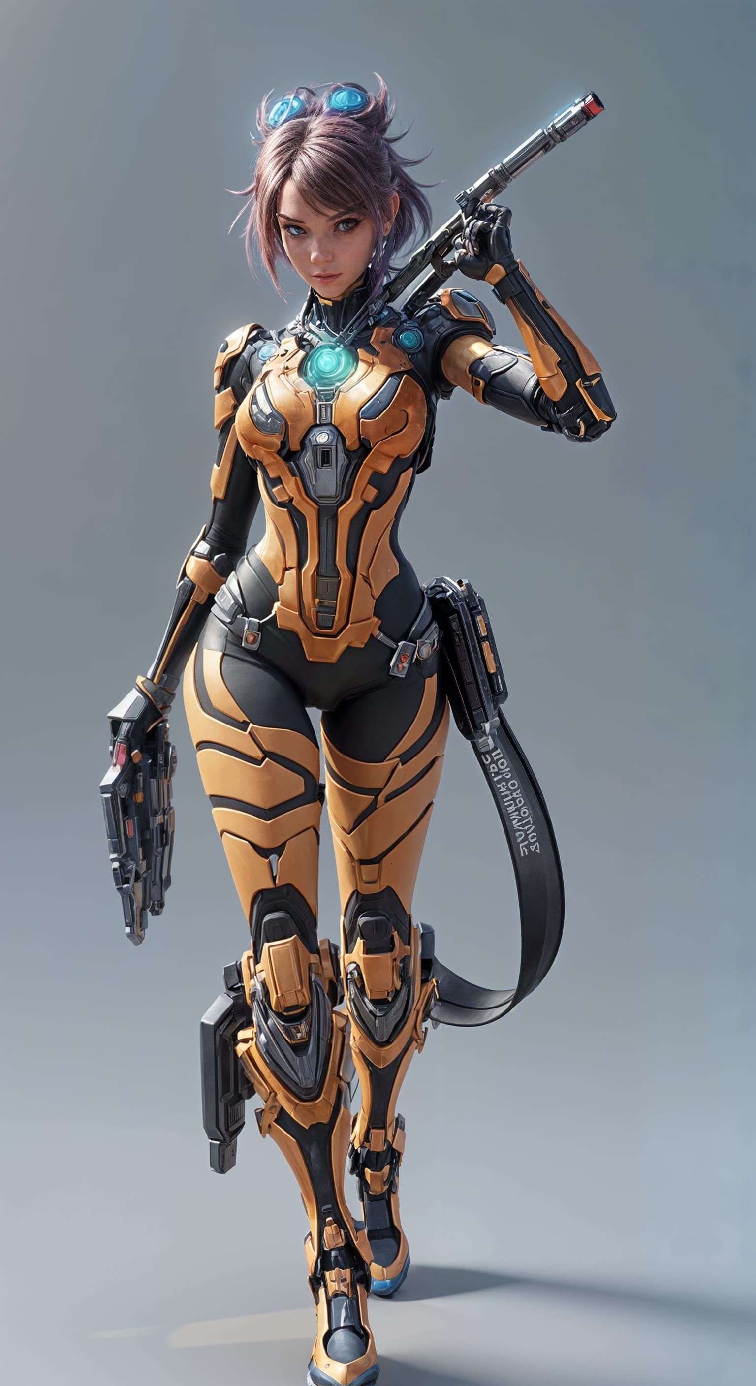 Nintendo Switch as Anime Girl in Cyberpunk Style