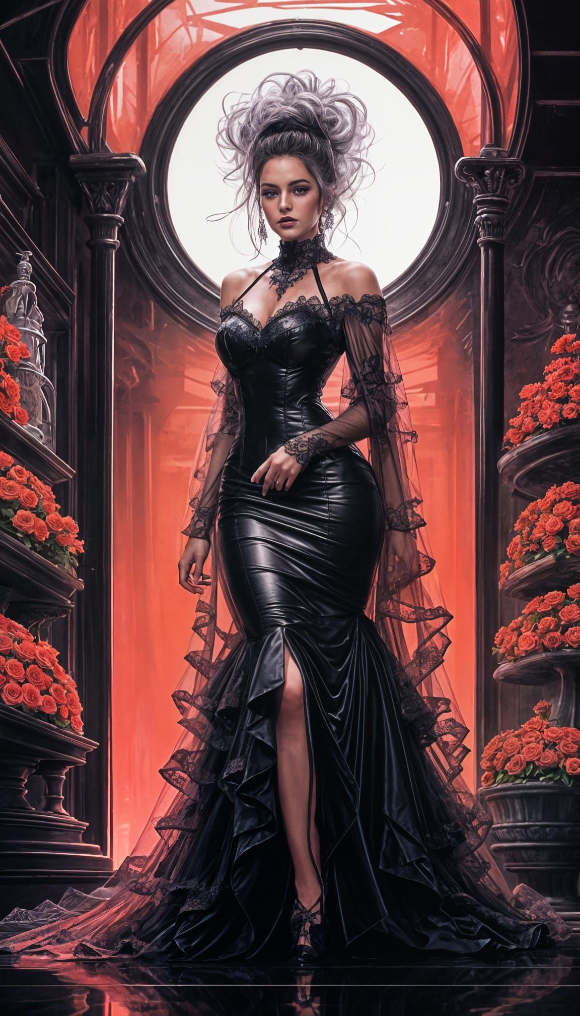 Hypermaximalist Royal Bride in Exquisite Fantasy Gown