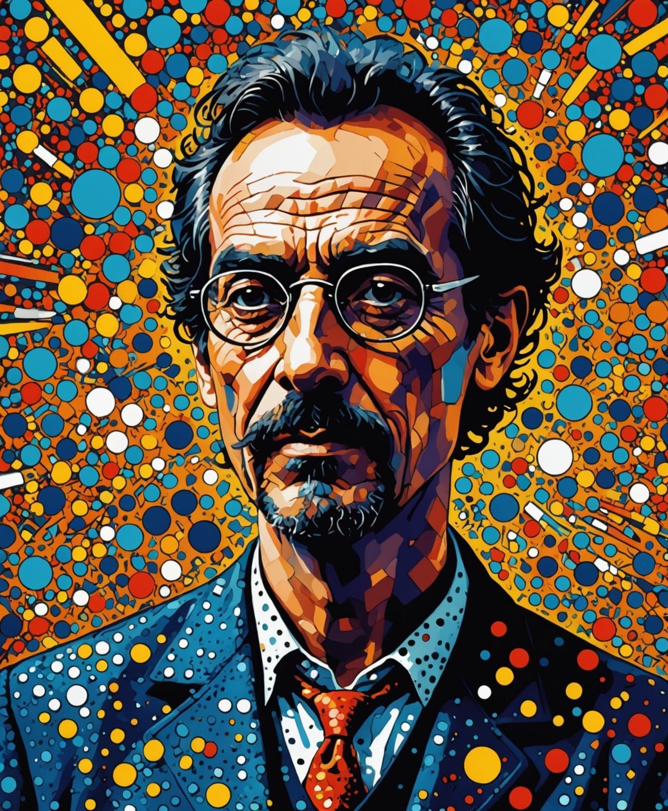 Kinetic Pointillism Clay Art Inspired by Jean Tinguely