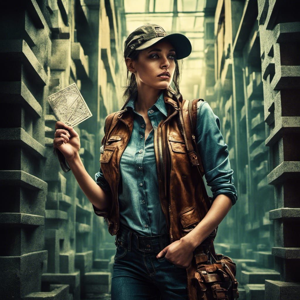 Intricate Floor Maze and Gangster Engineer in HDR