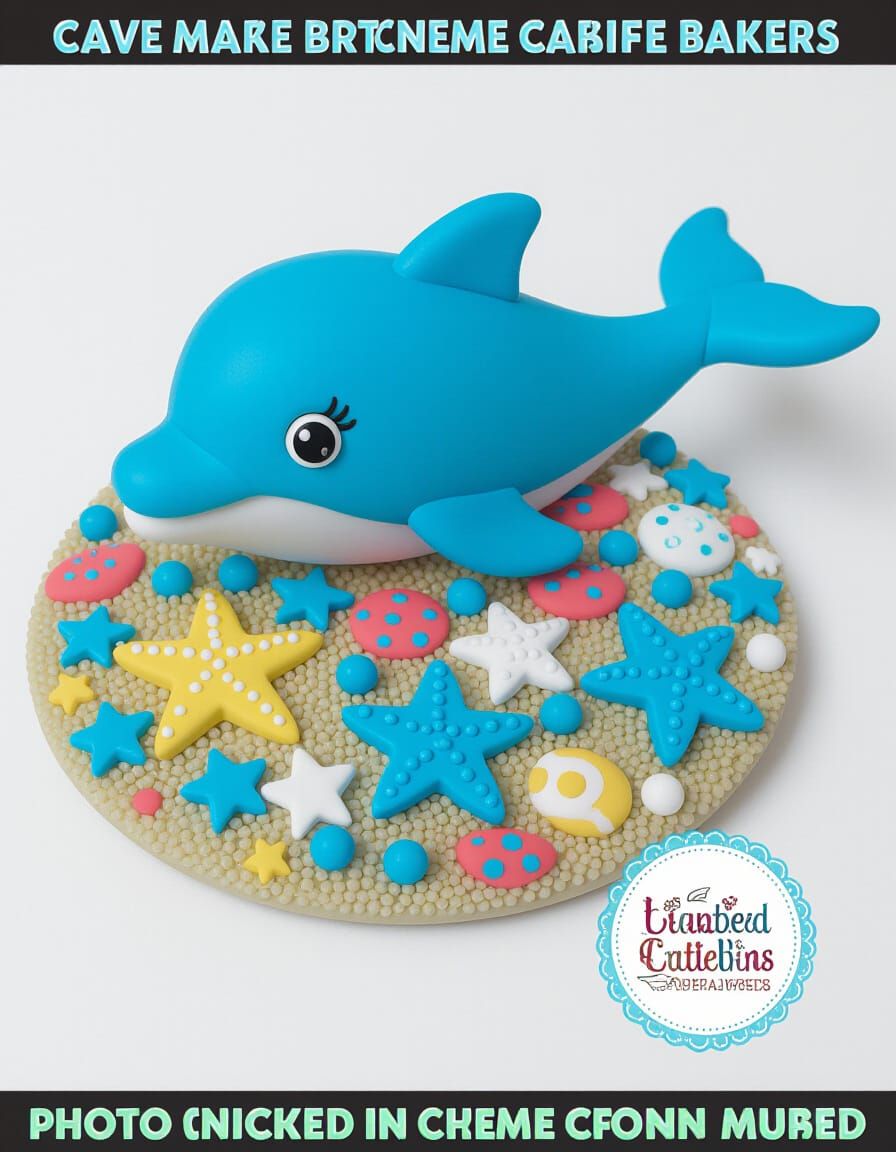 Blue Dolphin Clay Sculpture