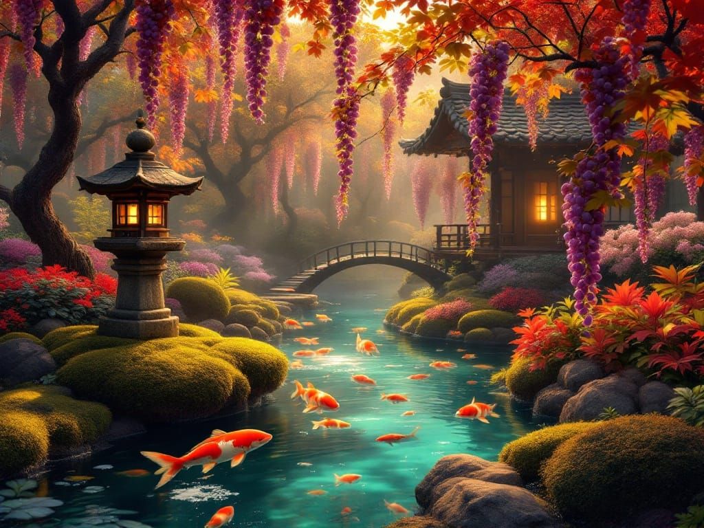 Japanese Water Garden in Wine Country: A Tranquil Oasis