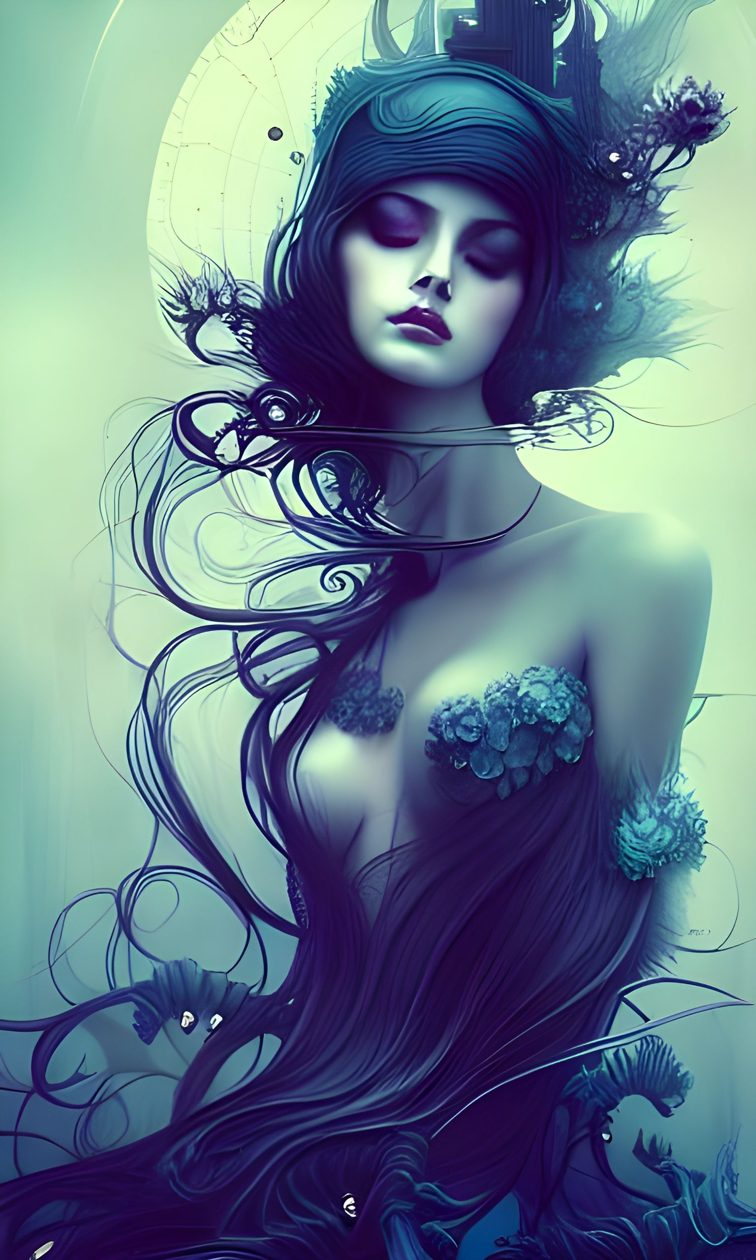 Fantasy Girl Portrait in Photorealistic Style