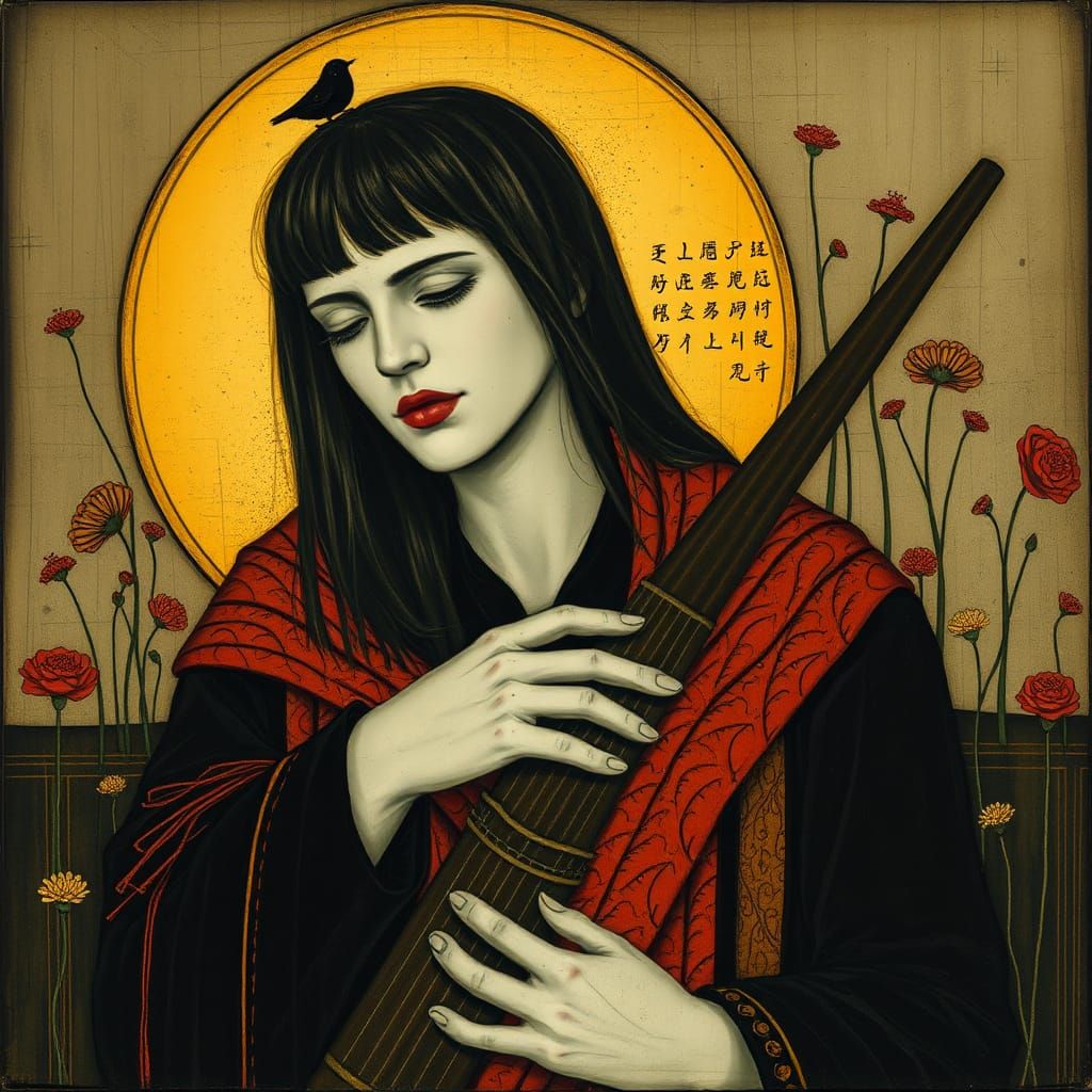 Weeping Soldier in Encaustic with Godrays