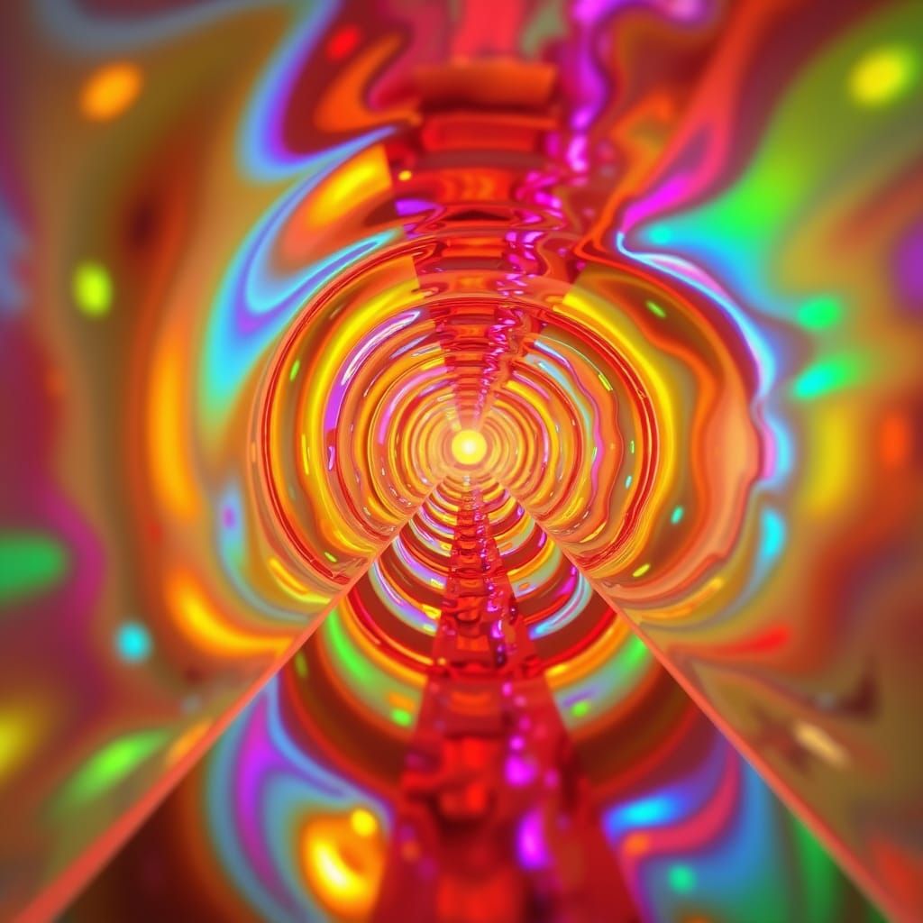 Vibrant Kaleidoscope of Joyful Radiance