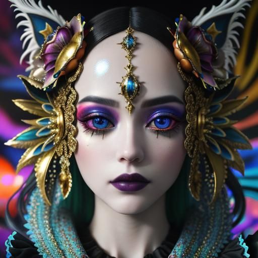 Surreal Renaissance Scene in 3D