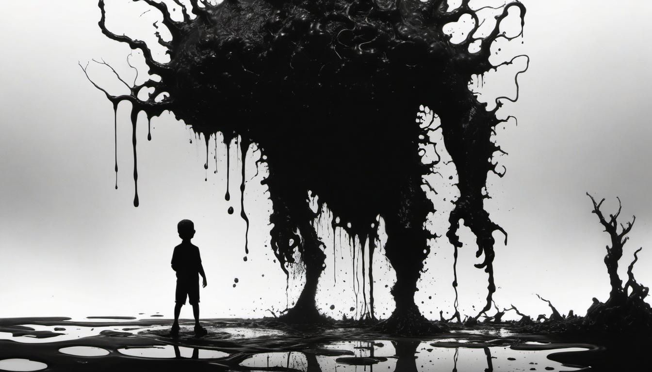 Oily Monster Apparition in Alright Ink Style