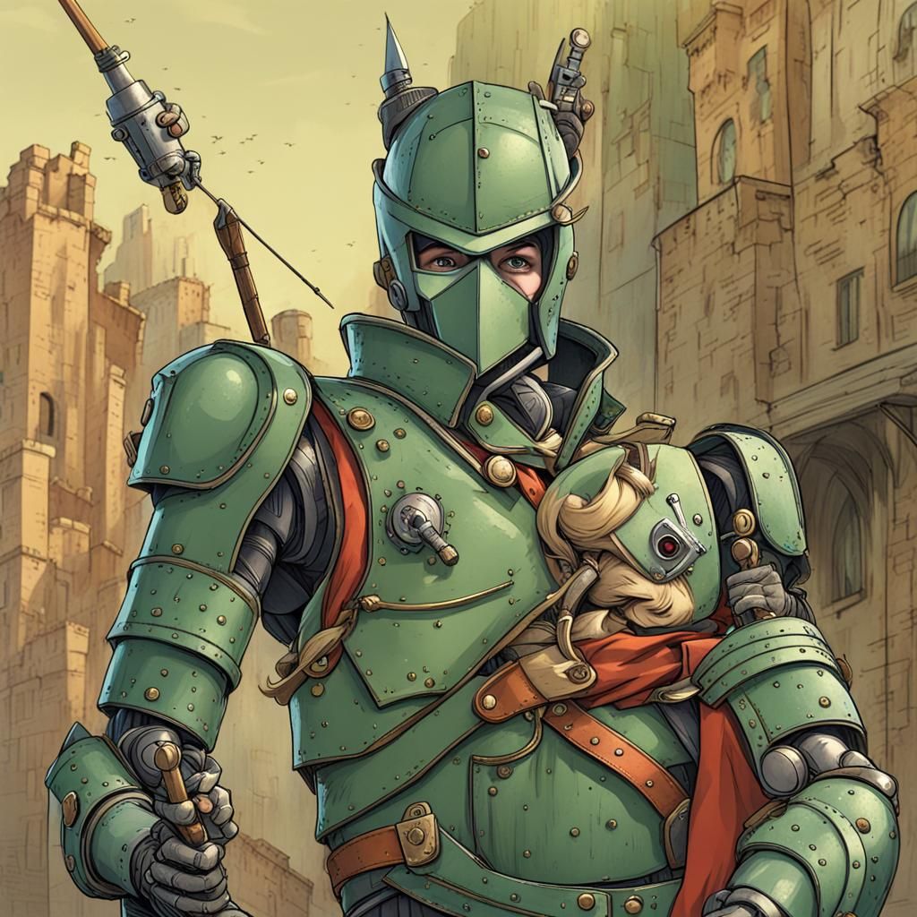 Robot Robin Hood in Dystopian Setting