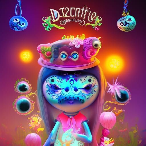 Cute Chibi Ghosts in Pixar-Style 3D Digital Art