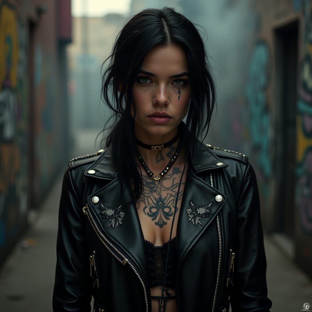 Gritty Lilith as a Biker Chic Icon