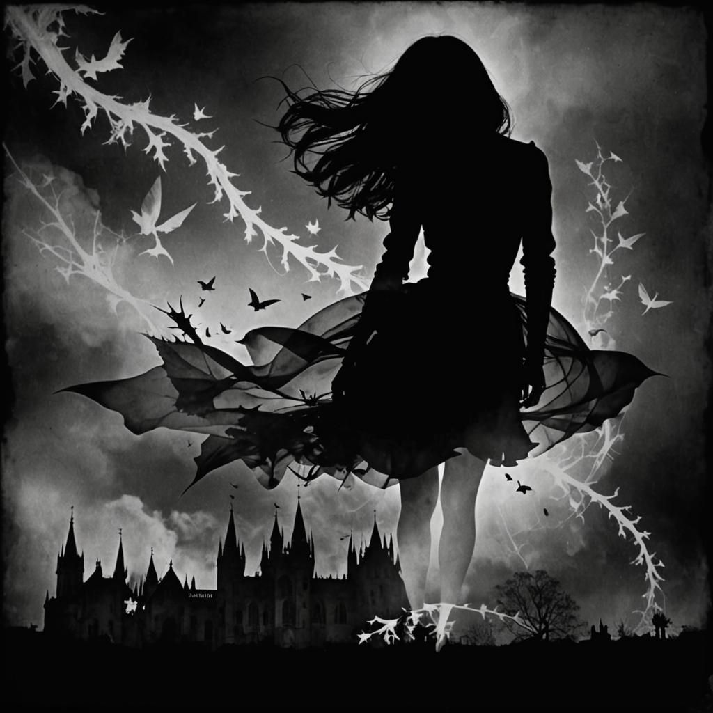 Gothic Dream Photogram Rayograph