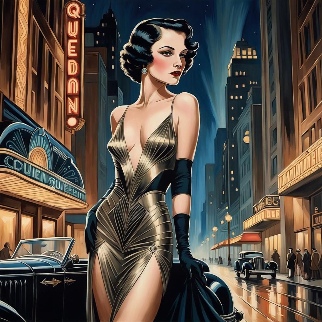 Art Deco Club Queen on the Downtown Scene