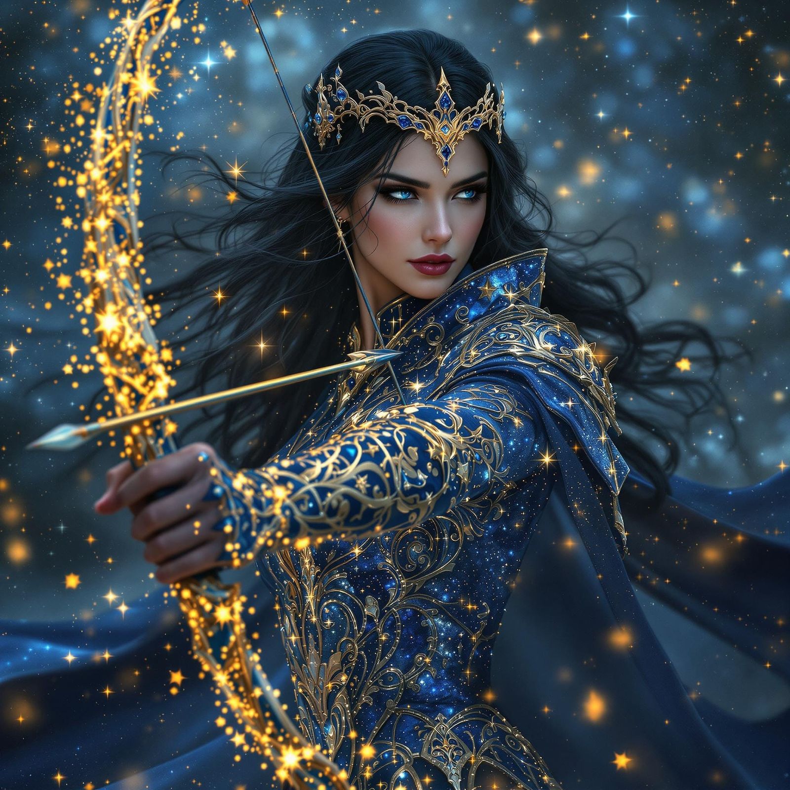 Ethereal Starlight Warrior in Celestial Armour