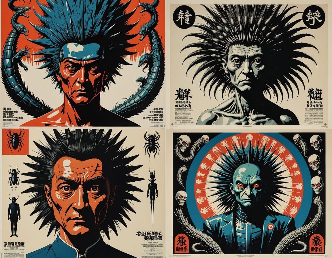 Grotesque 1960s Homunculus Horror as Cyberpunk-Inspired Post...