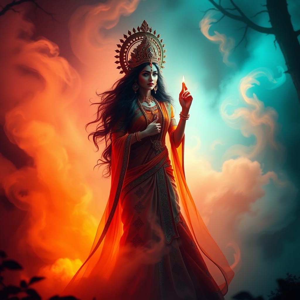 Goddess Laxmi comes down to Earth