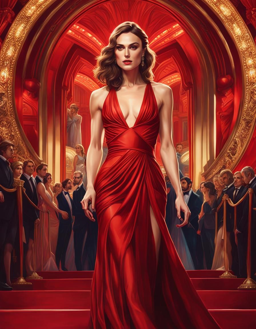 Keira Knightley at a movie premiere