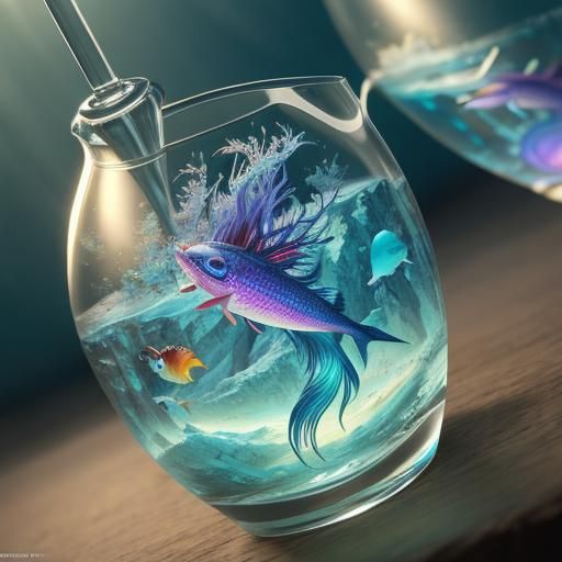 Atlantis in a Glass: 3D Anime Art