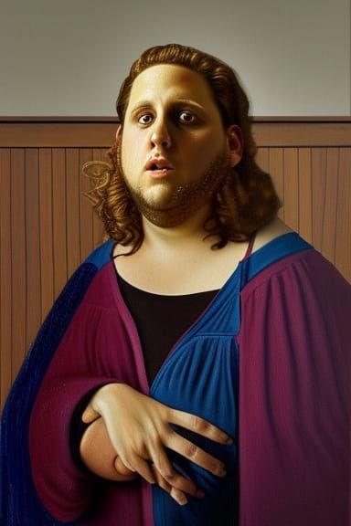 Jonah Hill Portrait in Da Vinci Style