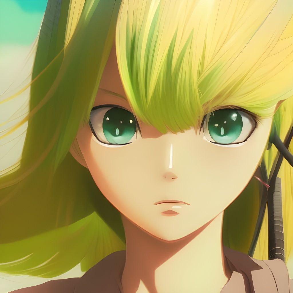 Anime Girl Portrait in Studio Ghibli Style