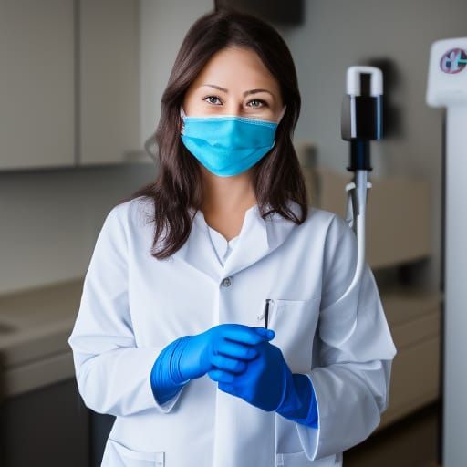 Female Dentist in Mask, Professional Photography