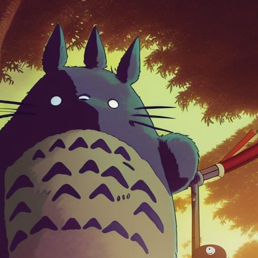 My Neighbor Totoro has a Katana