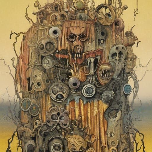 Offensive Medieval Biobatteries: Digital Art in Vivid Colors