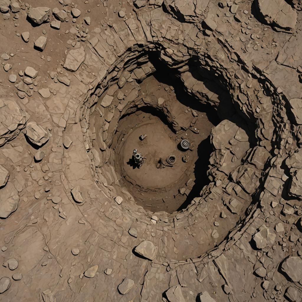 Endless Hole in Promise: Epic Gouache Matte Painting