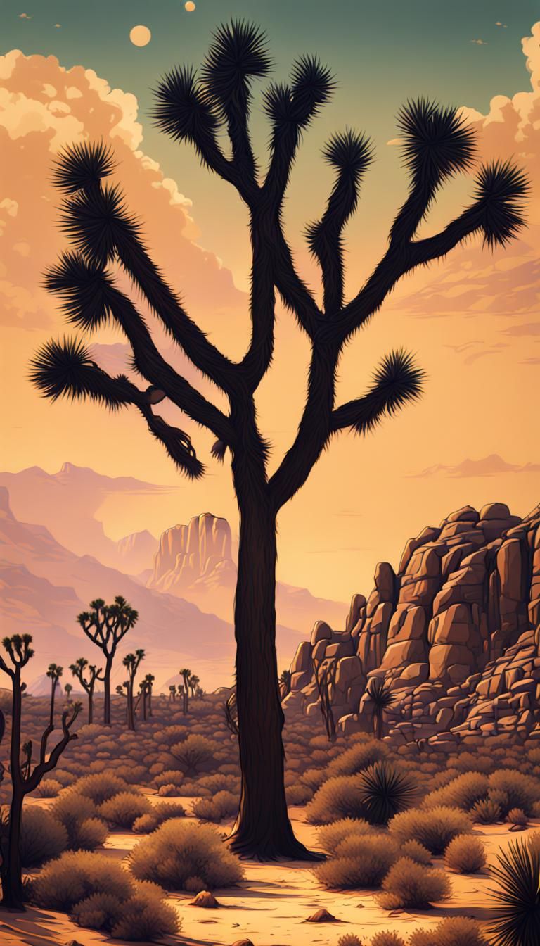 Joshua Tree National Park Matte Painting