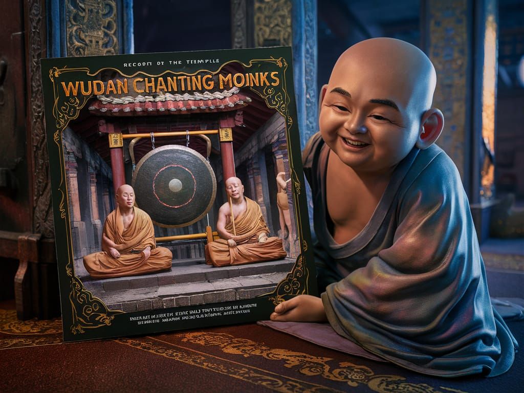 Wudan Chanting Monks Record Sleeve Art