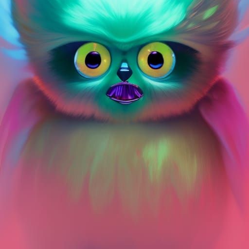 Hyperdetailed Angel Furby Portrait in Unreal Engine 5