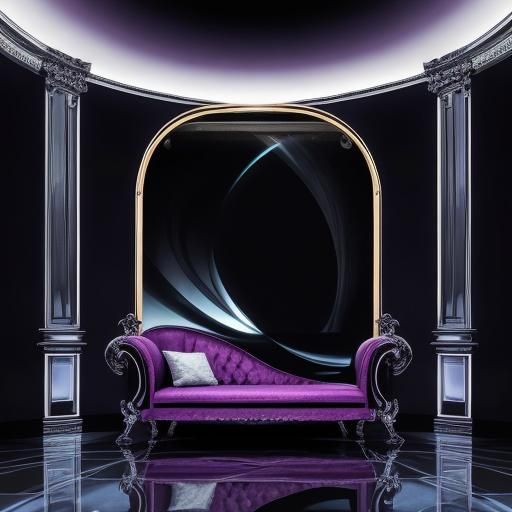 Rococo Style Alien Invasion in Light and Space