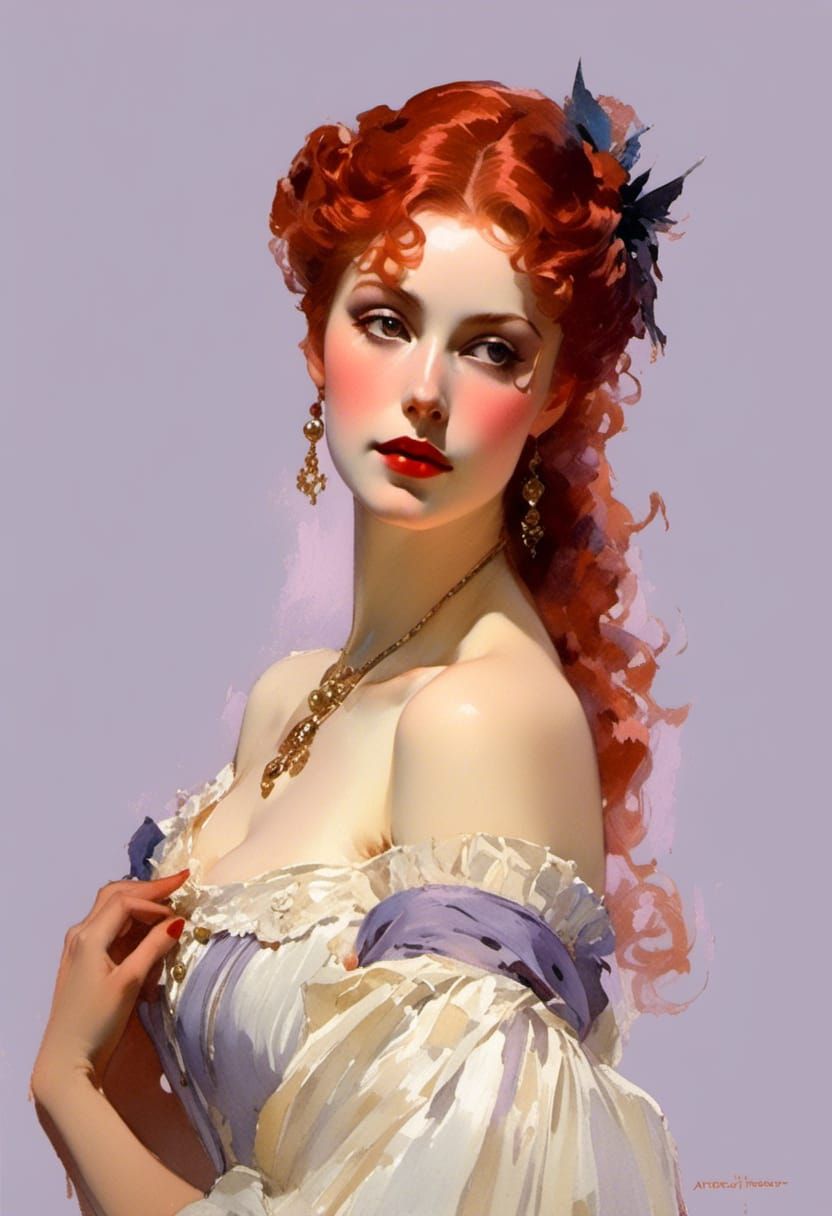 Victorian Vampire Mina Harker in Classic Style