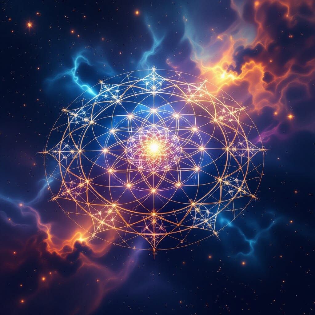 Cosmic Calendar of Sacred Geometry in Nebula
