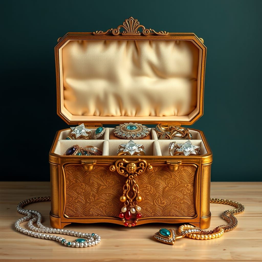 Jewellery Box Still Life with Jewels