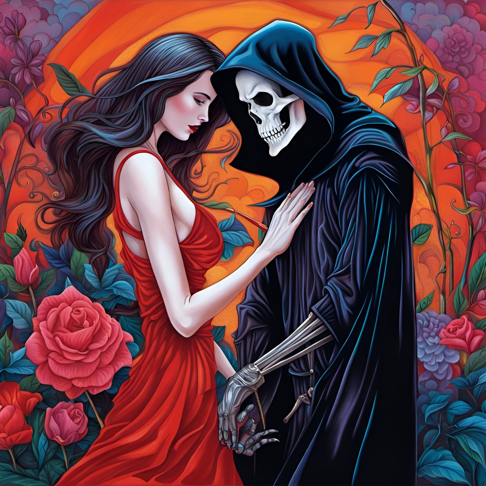 ♡ Flirting with ◇D E A T H◇ "You Come here often"