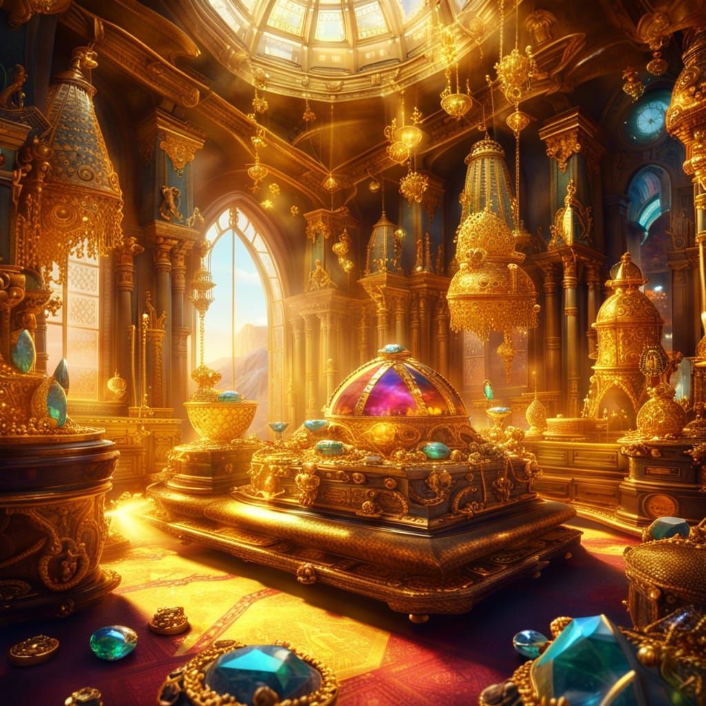 Golden treasure chamber