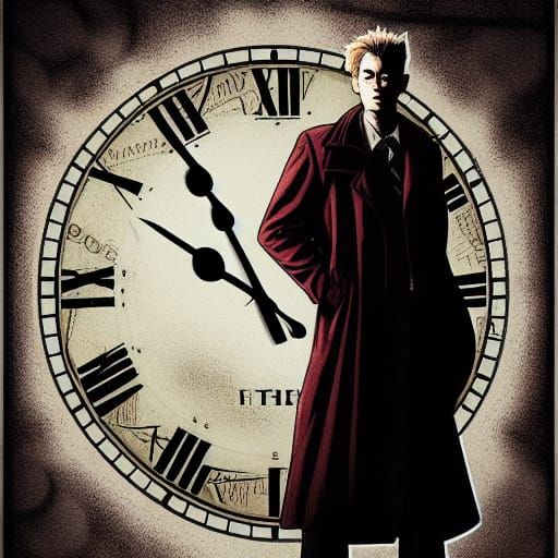 Man in Trench Coat Poster Art