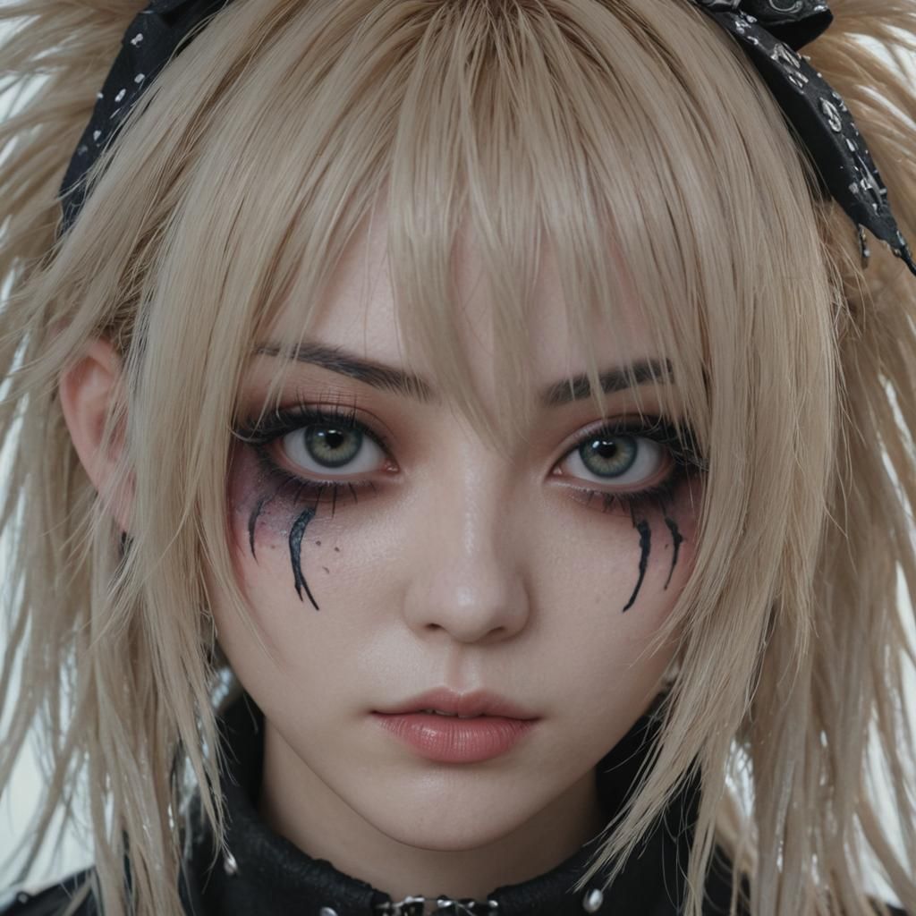 beautiful Visual Kei, Emo girl portrait