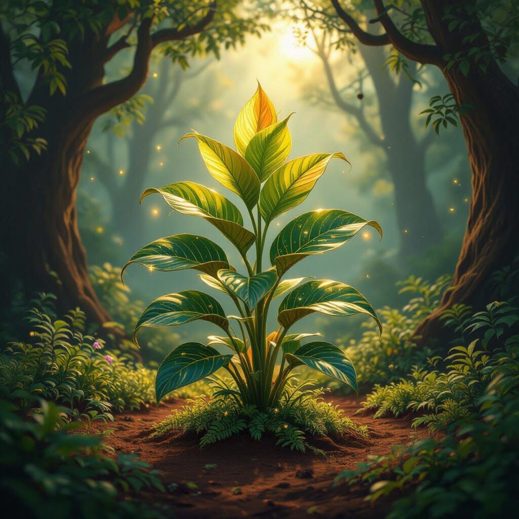 Enchanted Forest Vela'tohr Plant in Ethereal Light