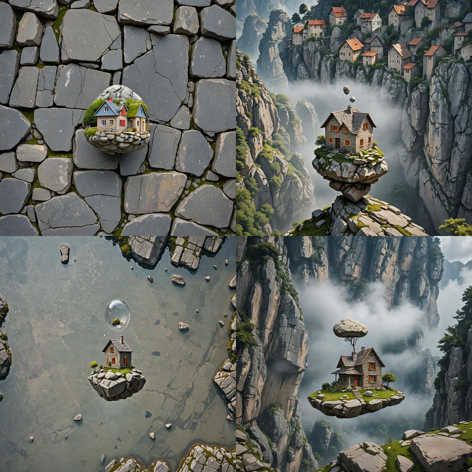 Floating Stone House: An Architectural Fantasy