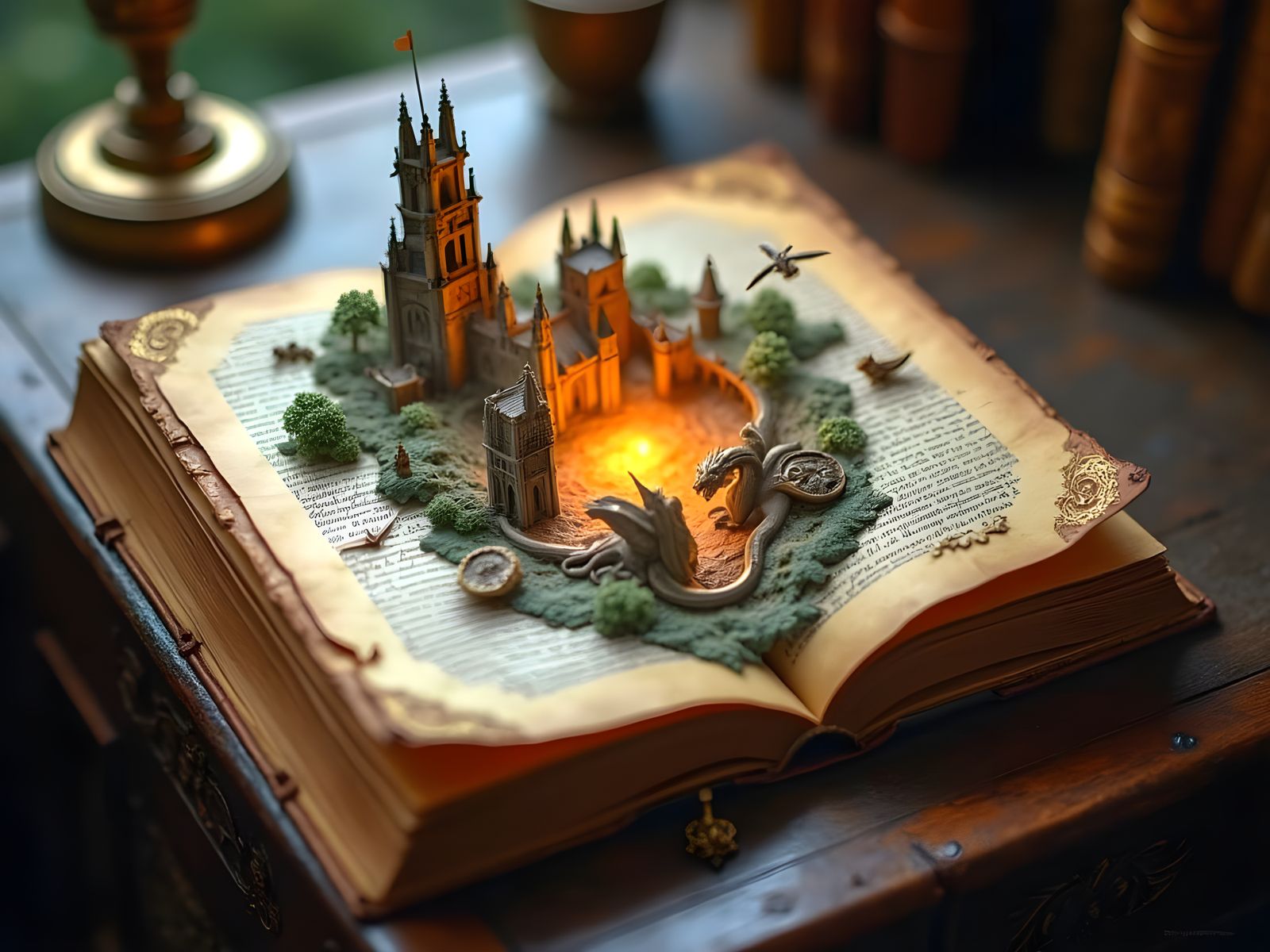 Gothic Leather-Bound Tome Transports You to a Fantastical Re...