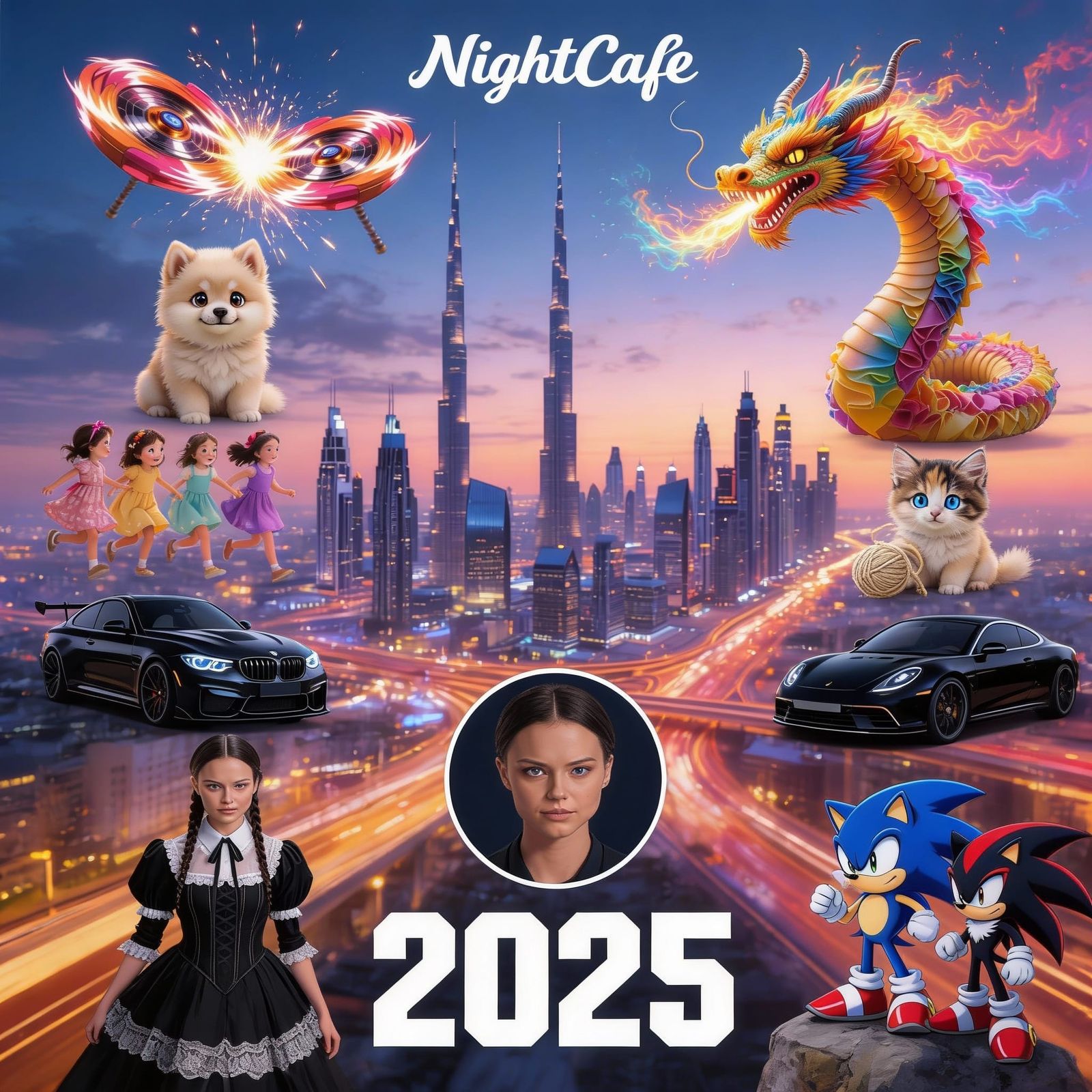 AI Art Collage: 2025 Highlights