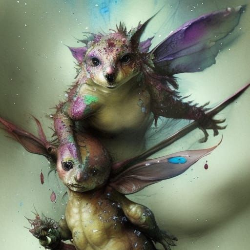 Wendy Froud Inspired Creatures in Watercolor