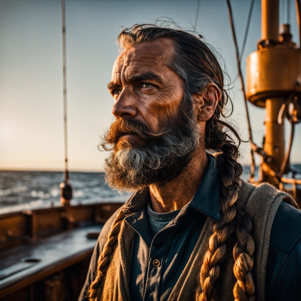 Bering Sea Sailor: Gritty Realism in Golden Light