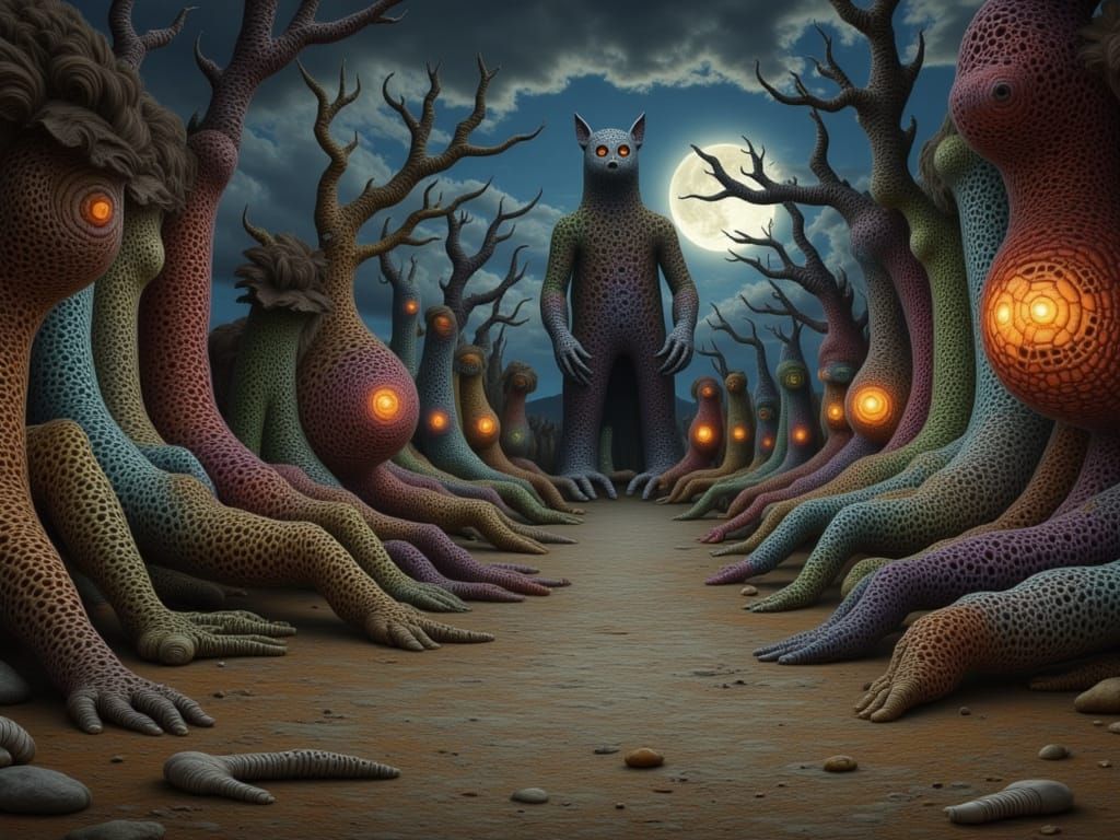 Fairy Tale City Encountered by Strange Figures in Lomography...