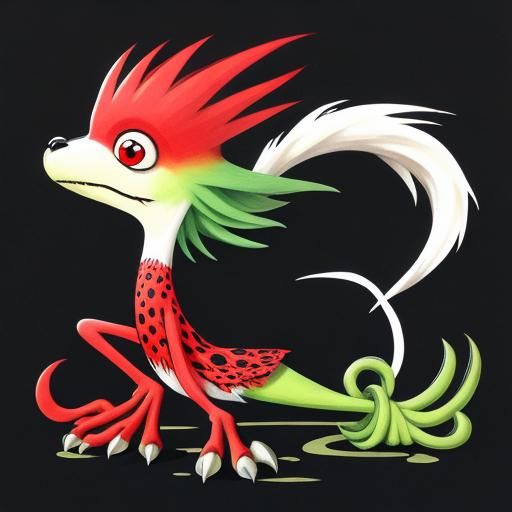 Grotesque Cute Creature, Scarfe Style Caricature