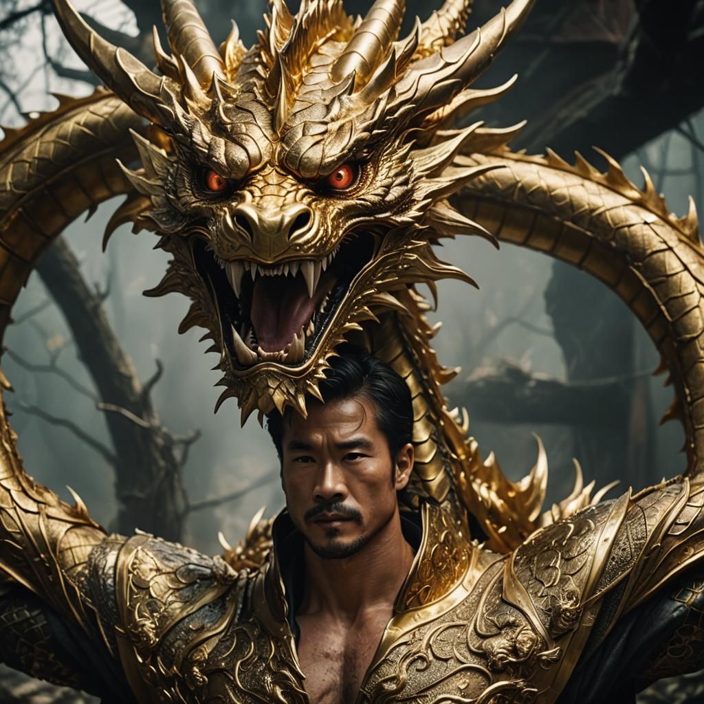 Golden Dragon Essence in Human Form